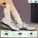 adidas「冰淇淋T頭鞋」VS JOG 2.0薄底運動(dòng)鞋男女阿迪達斯輕運動(dòng)   晶白/金屬銀/灰色   42.5