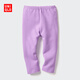 優(yōu)衣庫嬰幼兒寶寶緊身褲/羅紋打底褲褲子彈彈褲478447 72 藍紫色 80