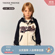 Teenie Weenie Kids小熊童裝25新秋男女童加絨插肩袖拉鏈衛(wèi)衣開衫 藏青色 120 cm