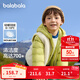 巴拉巴拉（BALABALA）童裝兒童羽絨服兩件套男童女童寶寶冬裝連帽外套 綠白色調00341 120 充絨量40g