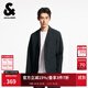 杰克·瓊斯（JACK&JONES）秋季時(shí)尚百搭舒適商務(wù)休閑平駁領(lǐng)純色西裝外套上衣男裝225308006 E40黑色 XS （165）