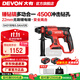 大有（Devon） 無(wú)刷電錘5401多功能鋰電錘充電電錘電鎬兩用錘磨組合輕型沖擊鉆 5.0Ah雙電閃充（190W）