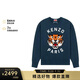 高田賢三（KENZO）禮物男士圓領(lǐng)虎頭長(cháng)袖衛衣FE5 8SW010 4MF 77藏藍色 L