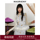 MAXRIENY【商場(chǎng)同款-節慶新中式】小A型馬夾宮廷復古繡花馬甲女 黃花 S