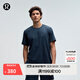 lululemon丨Soft Jersey 男士短袖針織衫芯吸 LM3ES3S 雜色經(jīng)典海軍藍/雜色海軍藍 L