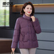 雪中飛羽絨服女2025冬季短款翻領(lǐng)冬裝90絨保暖外套媽媽裝豆沙色XL