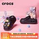 CROCS卡駱馳泡芙洞洞鞋情侶款男鞋女鞋日常休閑沙灘鞋拖鞋涼鞋207521 黑色（建議拍小一碼） 38.5 (240mm)