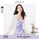 JESSIE簡(jiǎn)約V領(lǐng)七分袖單排扣針織空調(diào)開(kāi)衫春新款 白色 L