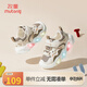 牧童童鞋運動(dòng)鞋2025秋冬款兒童閃燈鞋男童網(wǎng)面鞋輕便透氣女童鞋 燕麥咖（舒適雙網(wǎng)） 27 鞋內長(cháng)17.5cm
