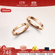丹尼爾惠靈頓（DanielWellington）dw戒指女 經(jīng)典玫瑰金色情侶對戒 生日禮物送女友送男友 經(jīng)典玫瑰金+水晶，聯(lián)系客服備注