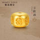 蜜金（HoneyGold）珠寶 黃金吊墜足金古法文玩言紅絡(luò )串珠HGG1858送女友禮物 2.06g 現貨 工費130元