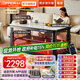 歐派【移動(dòng)滑輪】電暖桌家用巖板餐桌烤火爐電爐取暖桌長(cháng)方形烤火桌子家用冬季多功能取暖茶幾客廳 白巖1.58m【暖菜板+電磁爐+語(yǔ)音三升降】 【五年質(zhì)?！空Z(yǔ)音升降+移動(dòng)滑輪+腳踏架+晾衣桿