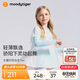 moodytiger【仙女家族】女童T恤輕薄涼感夏兒童防曬衣長(cháng)袖假兩件上衣親子裝