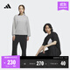 adidas情侶款加絨加厚直筒束腳運動(dòng)褲男女秋冬阿迪達斯官方輕運動(dòng)   黑色（推薦女生選小一碼）   S