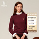 哈吉斯（HAZZYS）女裝時尚羊毛衫女ABYSD0BCX01 酒紅色WN 165/88A40