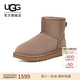 UGG秋季女士平底圓頭純色經(jīng)典迷你短靴雪地靴1016222CRBO|馴鹿色37