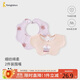 童泰（TONGTAI）嬰兒圍嘴純棉新生兒吸水口水巾寶寶防吐奶墊巾圍兜紫粉24x22cm