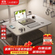 小匠材床上帶燈小桌子折疊電腦桌宿舍學(xué)習桌懶人飄窗閱讀書(shū)桌白抽屜70