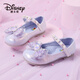 迪士尼（Disney）童鞋女童皮鞋春秋表演鞋學(xué)生鞋時(shí)尚單鞋兒童公主鞋 淺紫 27