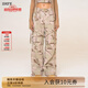 SMFKWild World 荒野復(fù)古迷彩長(zhǎng)褲女士長(zhǎng)褲寬松UP010CW/UP010CF 沙漠迷彩 M