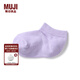 無印良品（MUJI）大童 合腳直角 運動船襪 兒童襪子 DAL22A3S 薰衣草色 19-23cm/31-35碼