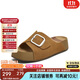 天美意涼鞋商場(chǎng)同款百搭舒適出游女一字拖2025新款 棕色 36