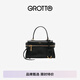 GROTTO個(gè)樂(lè )經(jīng)典R66系列mini質(zhì)感通勤手提單肩斜挎包手機包禮物 經(jīng)典黑MINI（古金） 碼