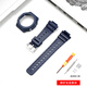 PENC IWATCH適配卡西歐g-shock手表帶GA-2100小方塊農家橡樹(shù)GA2110表帶AP改裝表殼半角形配件專(zhuān)用男女士非原裝 磨砂寶藍【表帶+表殼】配套工具