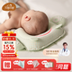 貝谷貝谷 嬰兒枕頭 定型枕 0-1歲寶寶枕頭護型嬰兒枕四季新生兒童糾正偏頭 萌萌熊綠+防吐奶枕巾+乳膠顆粒雙面枕芯