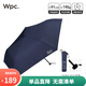 Wpc.遮陽(yáng)傘晴雨兩用傘男士商務(wù)太陽(yáng)傘防曬防紫外線(xiàn)輕量折疊傘黑膠IZA 手動(dòng) 深藍輕量三折傘ZA007-910