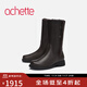 achette雅氏5RD6 舒適皮毛一體長(cháng)靴時(shí)尚圓頭毛靴女 F3-橡木棕 39