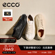 愛(ài)步（ECCO）板鞋女 時(shí)尚潮流百搭簡(jiǎn)約輕盈系帶牛皮休閑鞋 柔酷220263 HL 黑色22026301001 37