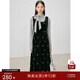自巧小個(gè)子復古氣質(zhì)打底衫絲絨背心裙套裝女2024秋冬新款兩件套 謐黑色連衣裙 M (4碼)