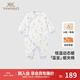 英氏（YEEHOO）夾棉連體衣動(dòng)態(tài)恒溫嬰兒衣服秋冬保暖新生兒衣服精梳棉寶寶爬服