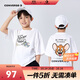 匡威Converse童裝【貓和老鼠聯(lián)名短T】2025年夏季男女童清涼舒適上衣