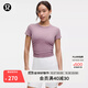 lululemon丨All It Takes 女士運動(dòng) T恤 *羅紋Nulu? LW3GV0S 薰衣草紫 XS /4