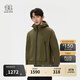 KOLON SPORT/可隆防風(fēng)夾克 男女同款戶(hù)外防潑水耐磨防曬COMPACT露營(yíng)皮膚衣 LUJK5MT562-OG 橄欖綠 M 170/92A