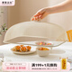 摩登主婦菜蓋罩2025新款家用剩菜罩子食物罩菜神器餐桌飯菜遮塵罩 長(cháng)方形 奶油白