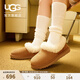 UGG秋季女士時(shí)尚舒適茸茸毛圈口平底休閑樂(lè )福鞋懶人毛毛鞋1119002 CHE | 栗色 38