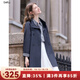 百圖betu女裝2025秋季新款風(fēng)衣立領(lǐng)仿單寧寬松文藝風(fēng)外套女2508T96 深牛仔藍(lán) M