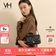 VANESSA HOGAN VH女包蓬蓬軟包質(zhì)感柔軟褶皺菱格方包百搭腋下包牛皮單肩斜挎包