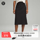 lululemon丨City Sleek 女士高腰半身裙 LW8ALKS 黑色 26