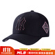 MLB韓國棒球帽洋基隊新款大小標NY帽子軟頂硬頂LA鴨舌帽CP66/CP77 新款粉邊NY（硬頂）
