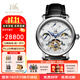 上海手表男陀飛輪機械表【官方正品】國產(chǎn)日月星辰多功能高端男士手表 F18Z-012【日歷/勢能/日月星辰】