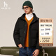 哈吉斯（HAZZYS）男裝外套面包服羽絨服ASFZU0BDX08 黑色BK 170/92A46