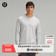 lululemon丨Engineered Warmth 男士長袖圓領(lǐng)運動衫 LM3CDES 三色麻灰色/鷗灰色/白色 M