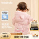 巴拉巴拉童裝兒童羽絨服寶寶2025新款冬季嬰兒輕薄外套男童女童上衣反季萌 粉色小貓 90 （充絨量37g）