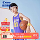 喬丹男童籃球套裝兒童全碼夏運動(dòng)兩件套小孩訓練服 朝霞紫/朝霞紫 150