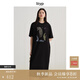 旅途原品（ltyp）t恤裙女直筒連衣裙連衣裙個(gè)性藝術(shù)印花休閑實(shí)穿短袖裙秋 靜謐黑-抽象油畫(huà) M