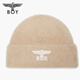 BOY LONDON潮牌時(shí)尚刺繡舒適保暖仿兔毛冬季男女同款毛線(xiàn)帽N90050 卡其色 BM